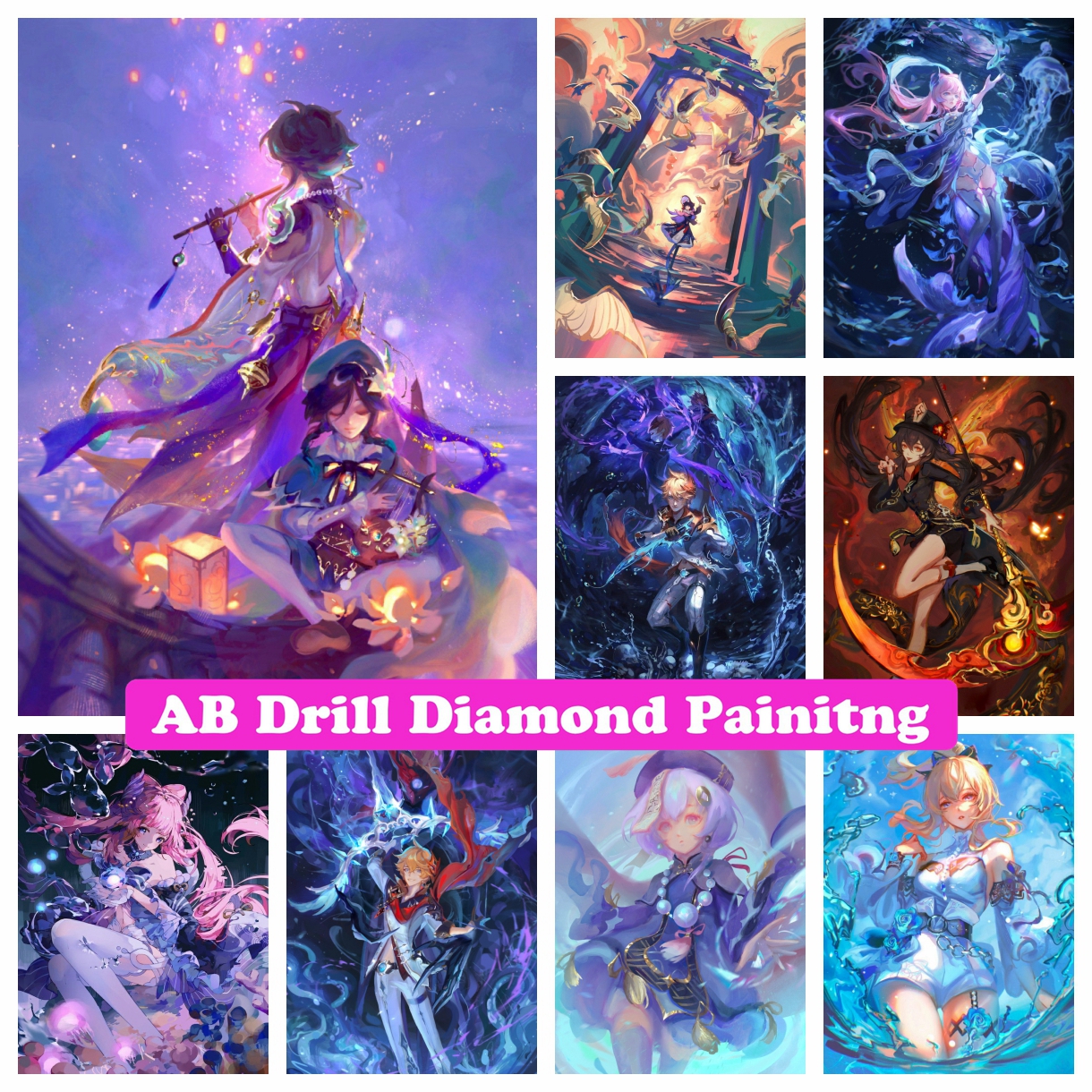 Genshin Impact Anime Zhong Qi  - Resin Craft Genshin 评论和价格