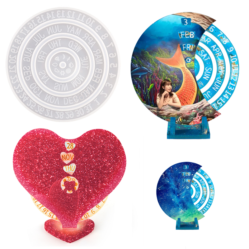New Style Rotatable Moon Shape - Resin Ocean Wave Mold 评论和价格