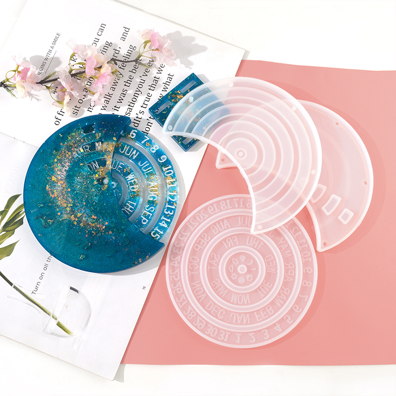 New Style Rotatable Moon Shape - Resin Ocean Wave Mold 评论和价格