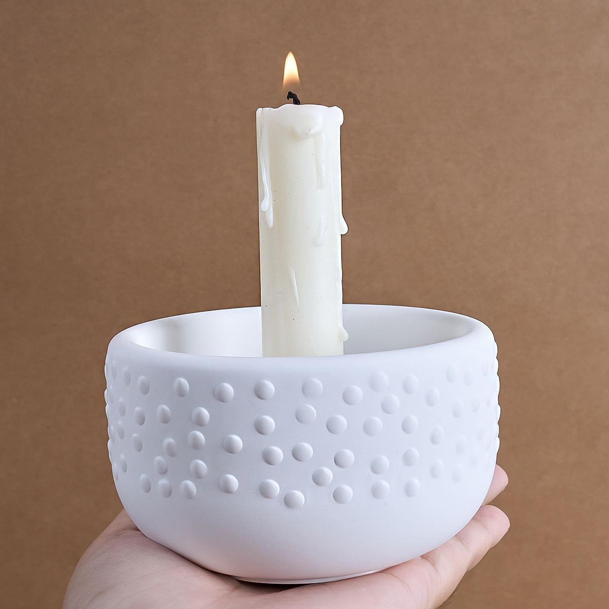 Polka Dot Candle Holder Silico - Coaster Mold Round 评论和价格