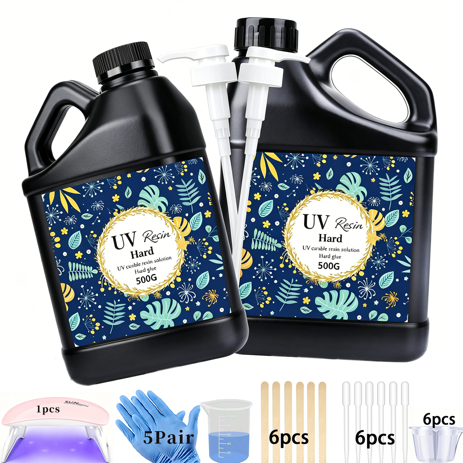 Crystal Clear&Low Odor,UV Ligh - Epoxy Uv Resin Kit 评论和价格