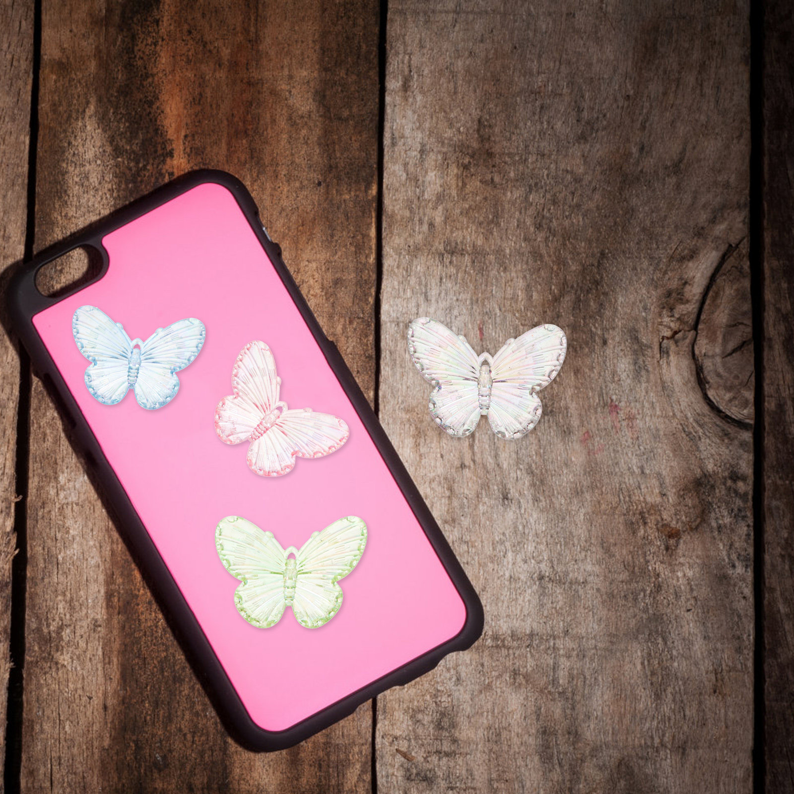 40Pcs Electroplated Butterfly  - Resin Craft Supplies 评论和价格