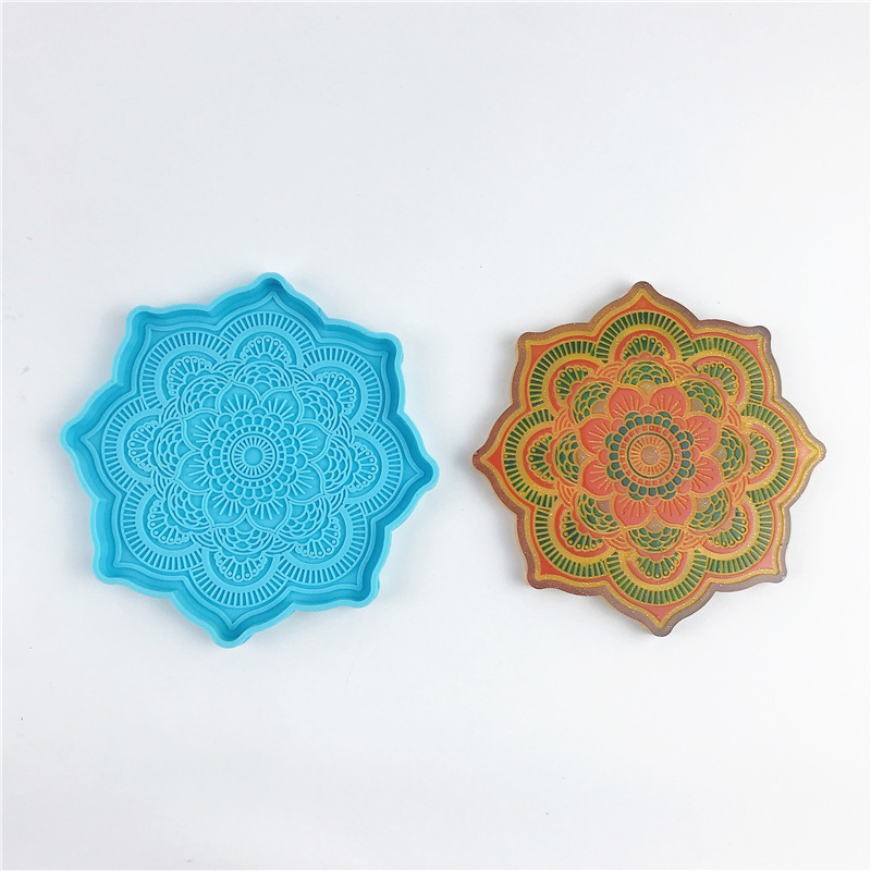 Mandala Coaster Silicone Mold  - Coaster Mold Round 评论和价格