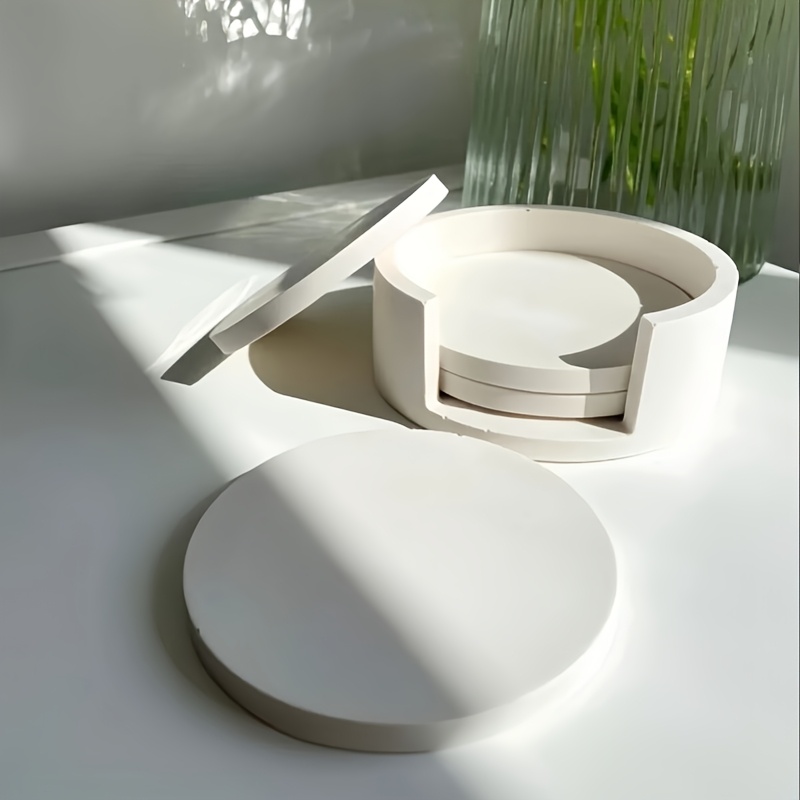 5pcs Round Coaster Silicone Mo - Coaster Mold Round 评论和价格