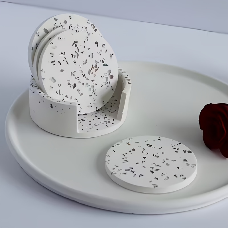 5pcs Round Coaster Silicone Mo - Coaster Mold Round 评论和价格