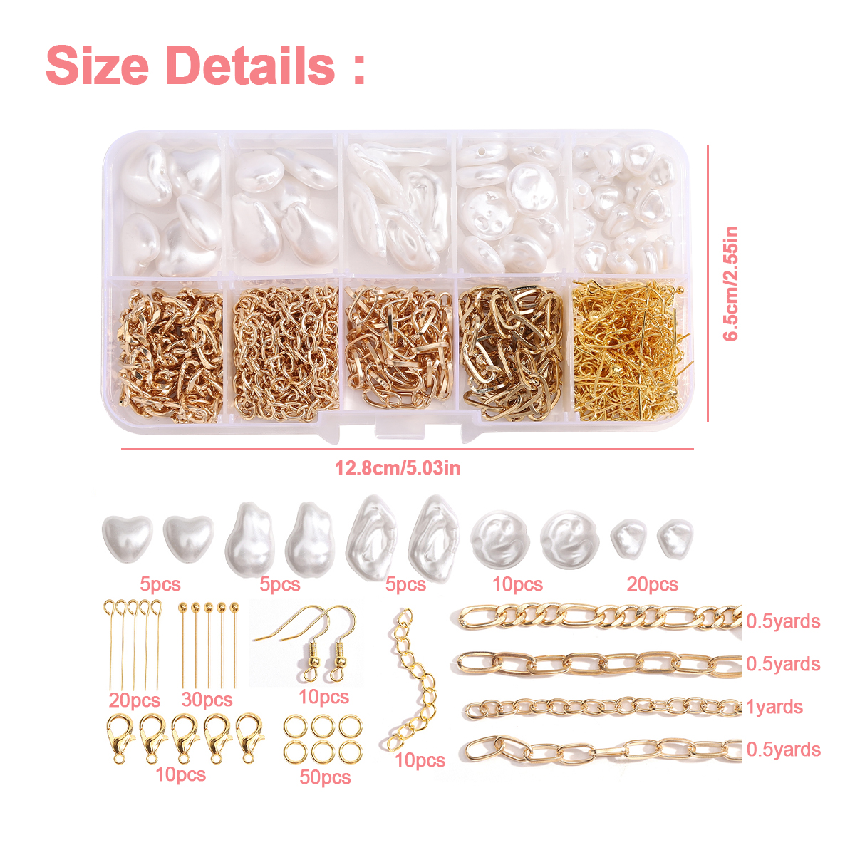 179/366pcs 1Box ABS Irregular  - Resin Craft Kit 评论和价格