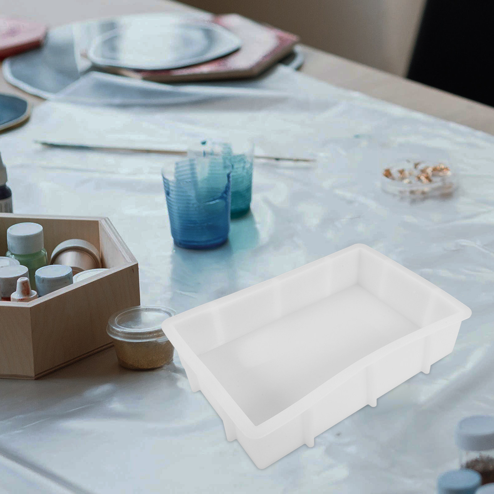Large Rectangle Resin Silicone - Silicone Mold Tray 评论和价格