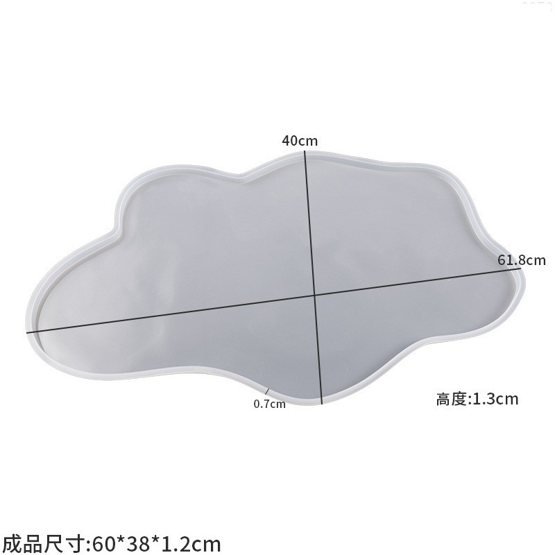 Large 61cm Irregular tray epox - Resin Ocean Wave Mold 评论和价格