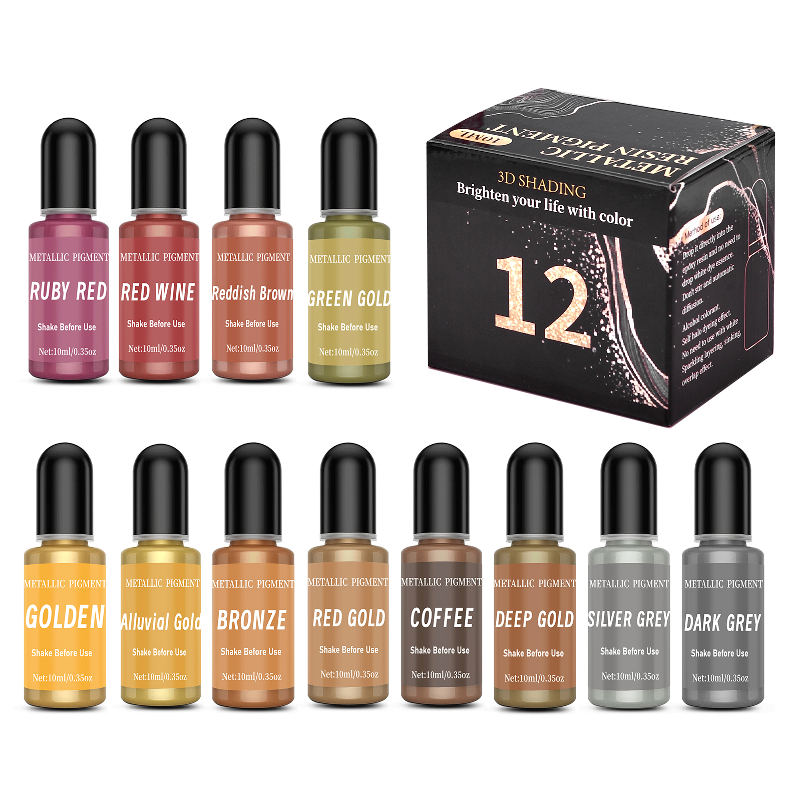 1set Art Ink Alcohol Epoxy Res - Resin Dye Alcohol 评论和价格