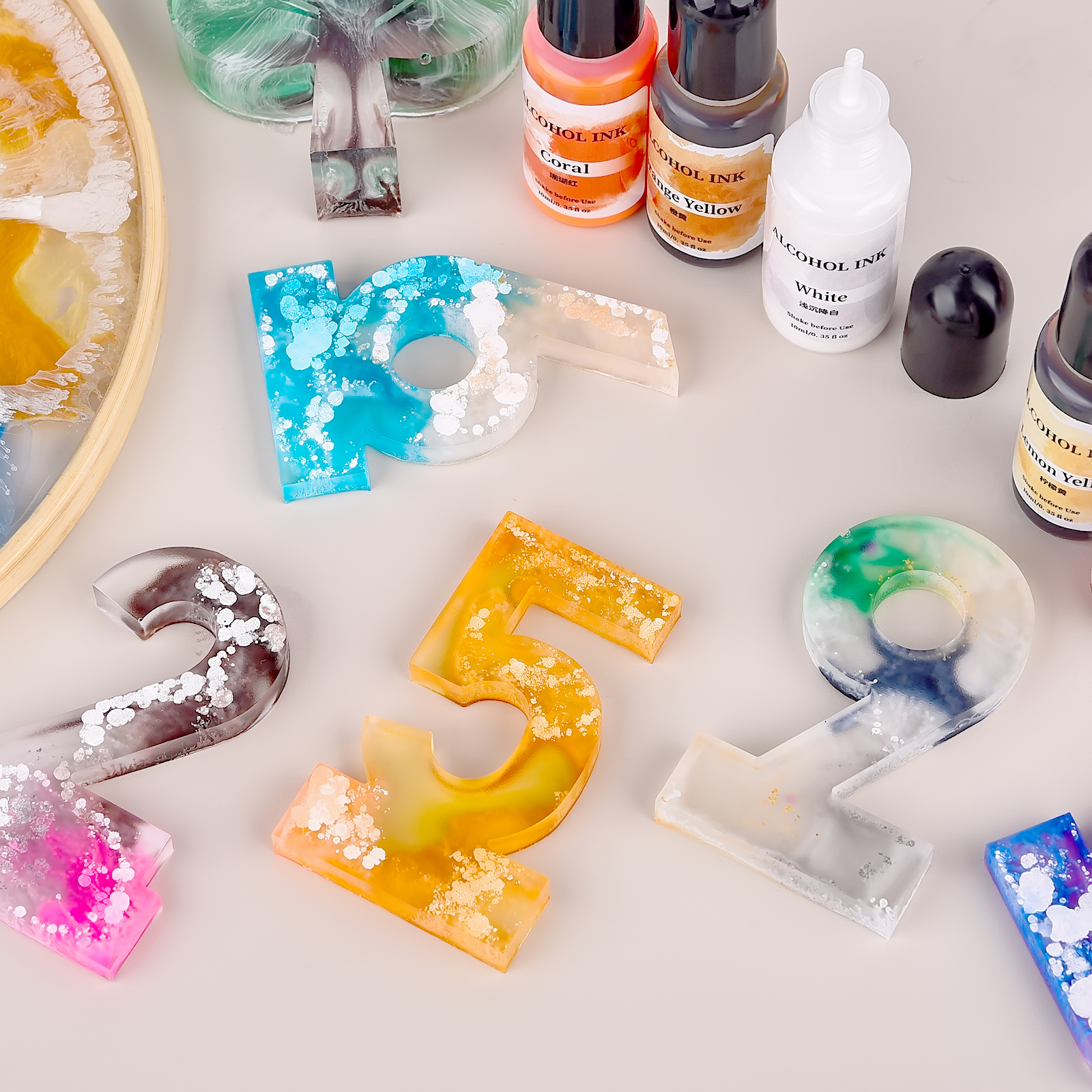 1set Art Ink Alcohol Epoxy Res - Resin Dye Alcohol 评论和价格