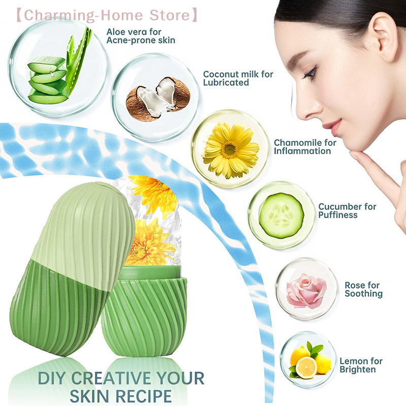 【M】One Silicone Ice Face Rolle - Silicone Mold Tray 评论和价格