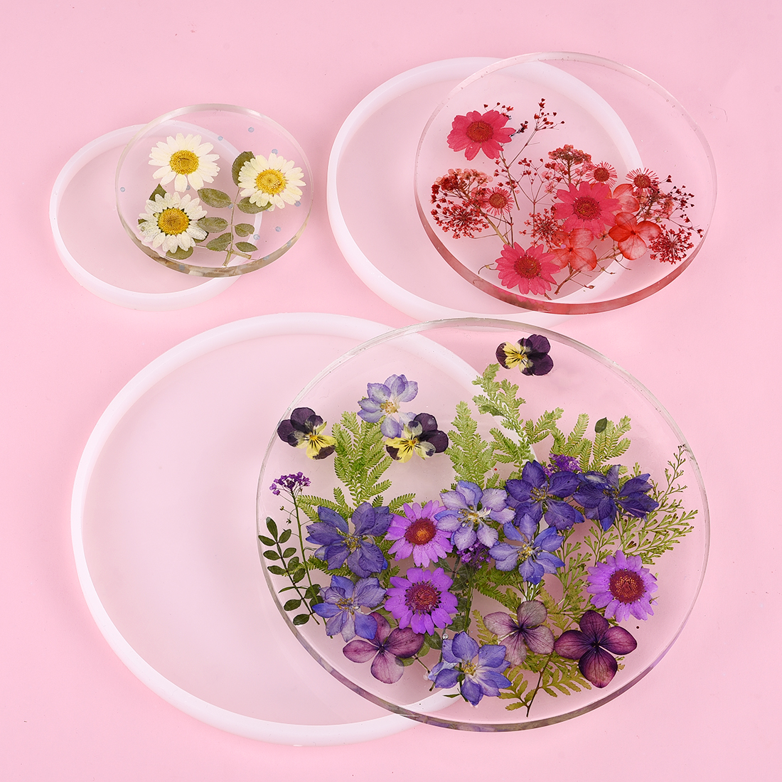 DIY Round Square Rectangle Sha - Coaster Mold Round 评论和价格