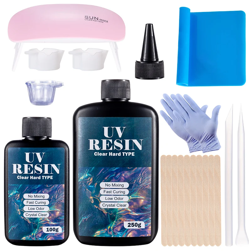 Hard UV Resin Glue Kit Fast Cu - Epoxy Uv Resin Kit 评论和价格