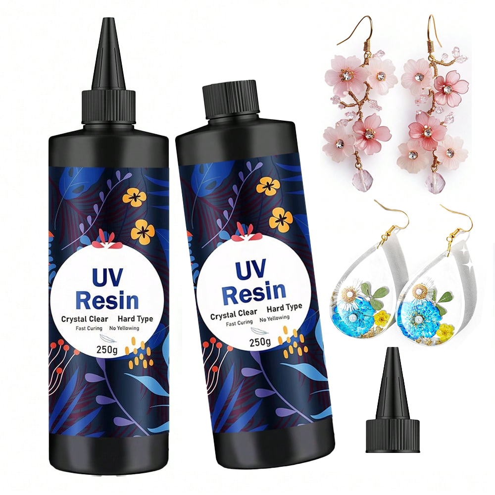 250g/500g UV Resin Clear Hard  - Resin Jewelry Kit 评论和价格
