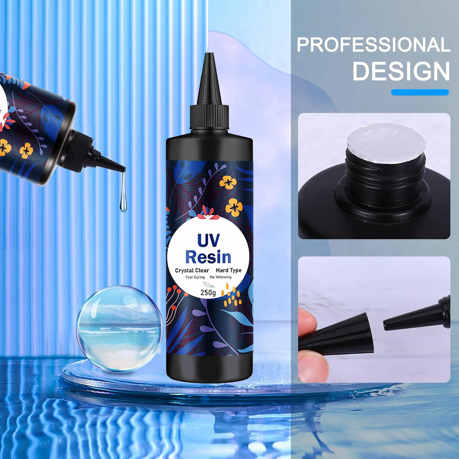 250g/500g UV Resin Clear Hard  - Resin Jewelry Kit 评论和价格