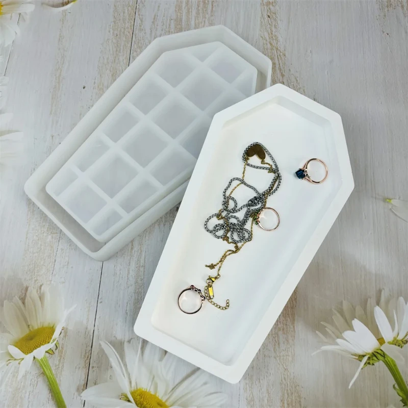 Halloween Coffin Resin Mold Tr - Serving Tray Mold 评论和价格