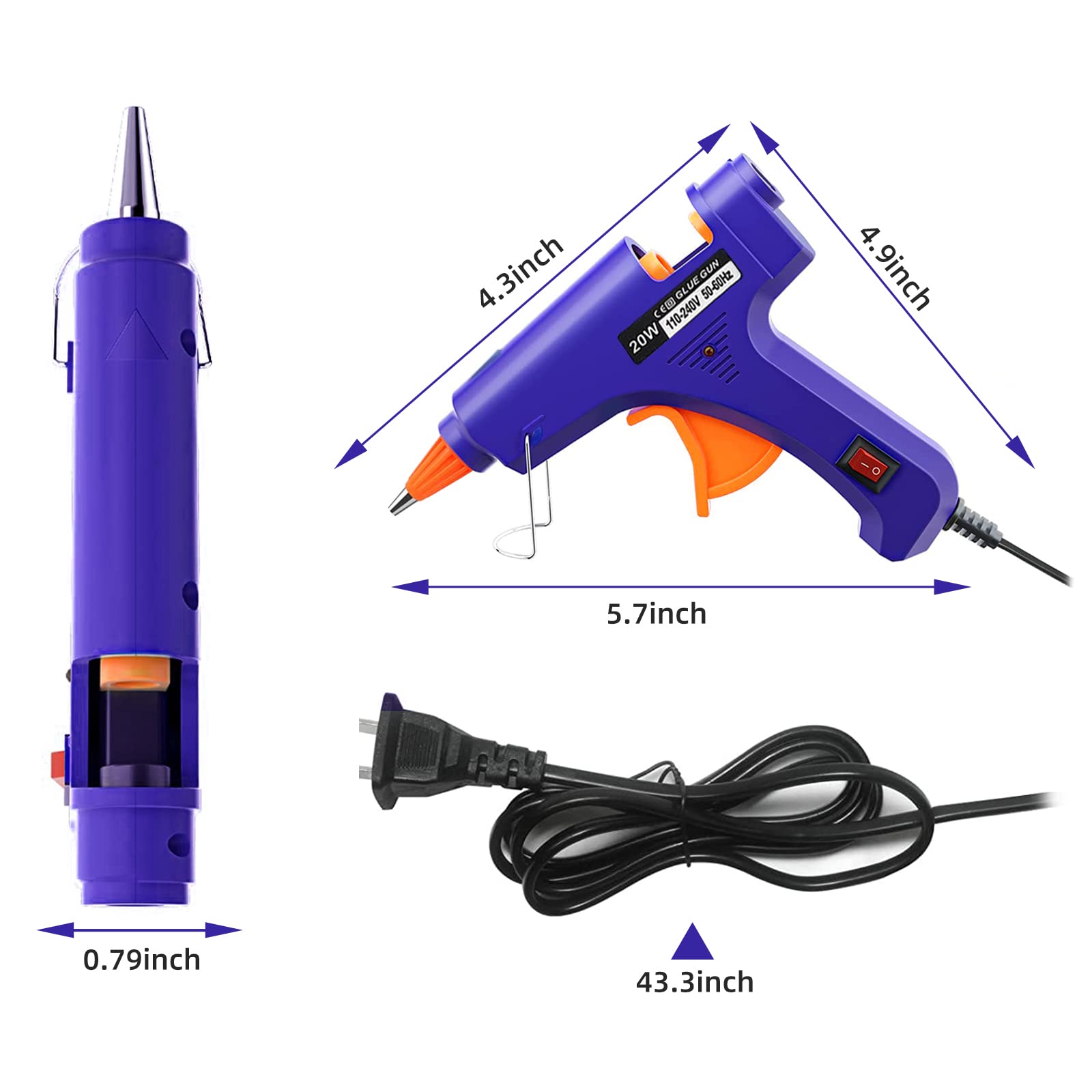 20W Hot Melt Glue Gun Househol - Heat Gun Small 评论和价格