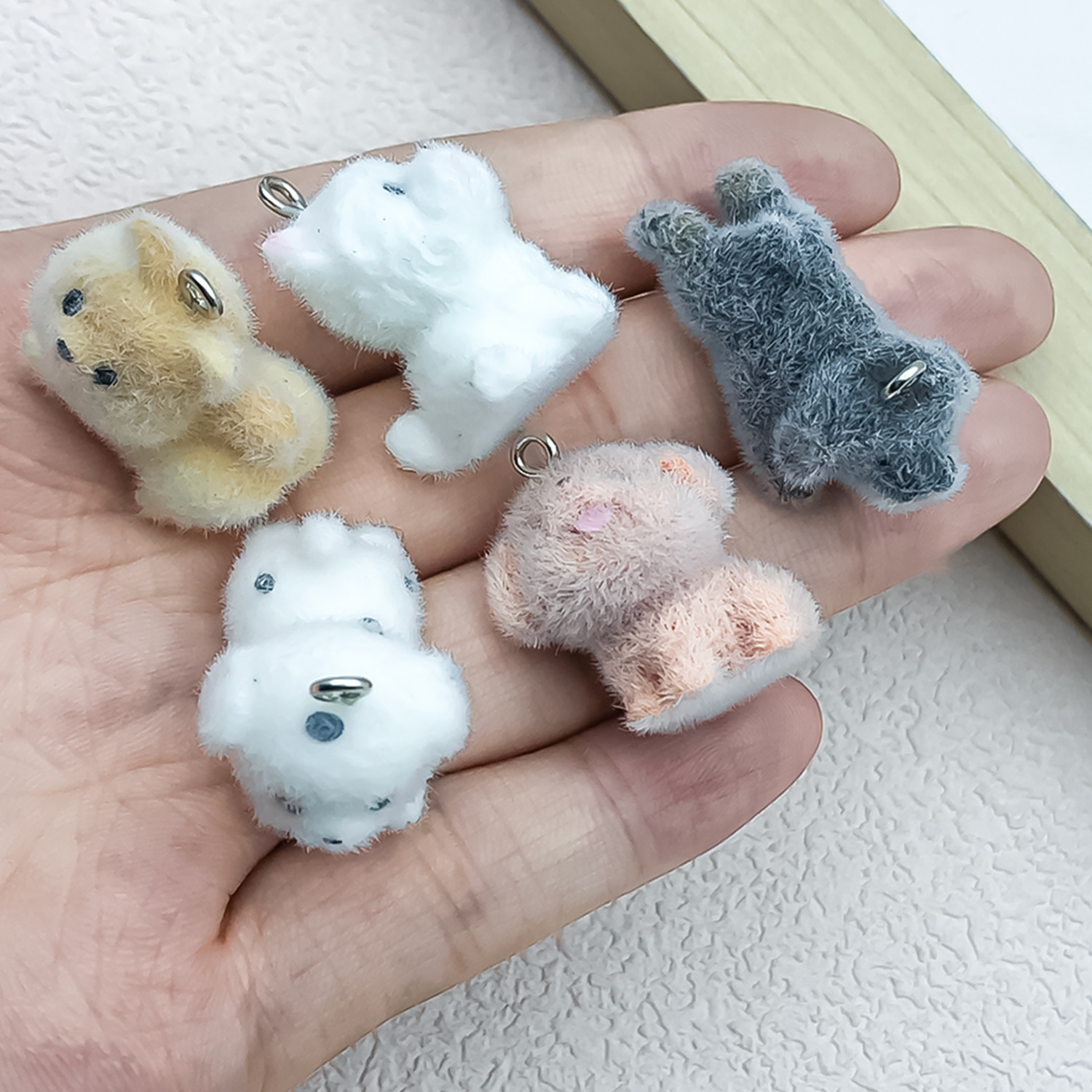 5pcs&1pc Flocked Resin Animal  - Resin Craft Kit 评论和价格
