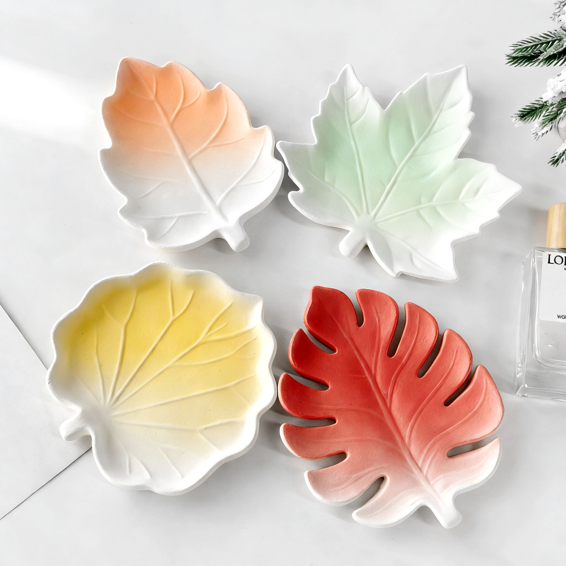 DIY Gypsum Form Leaf Coaster S - Serving Tray Mold 评论和价格