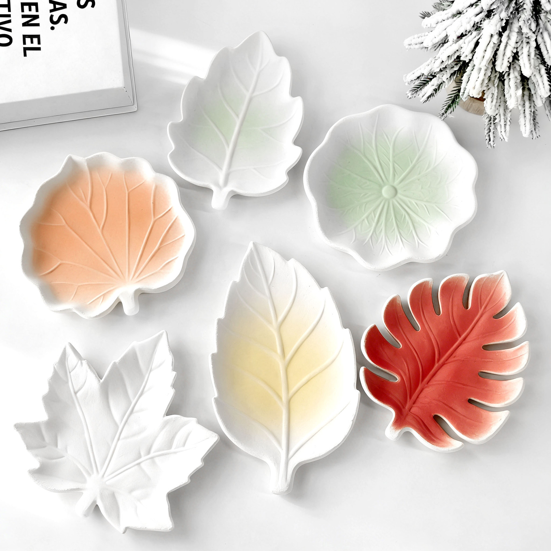 DIY Gypsum Form Leaf Coaster S - Serving Tray Mold 评论和价格