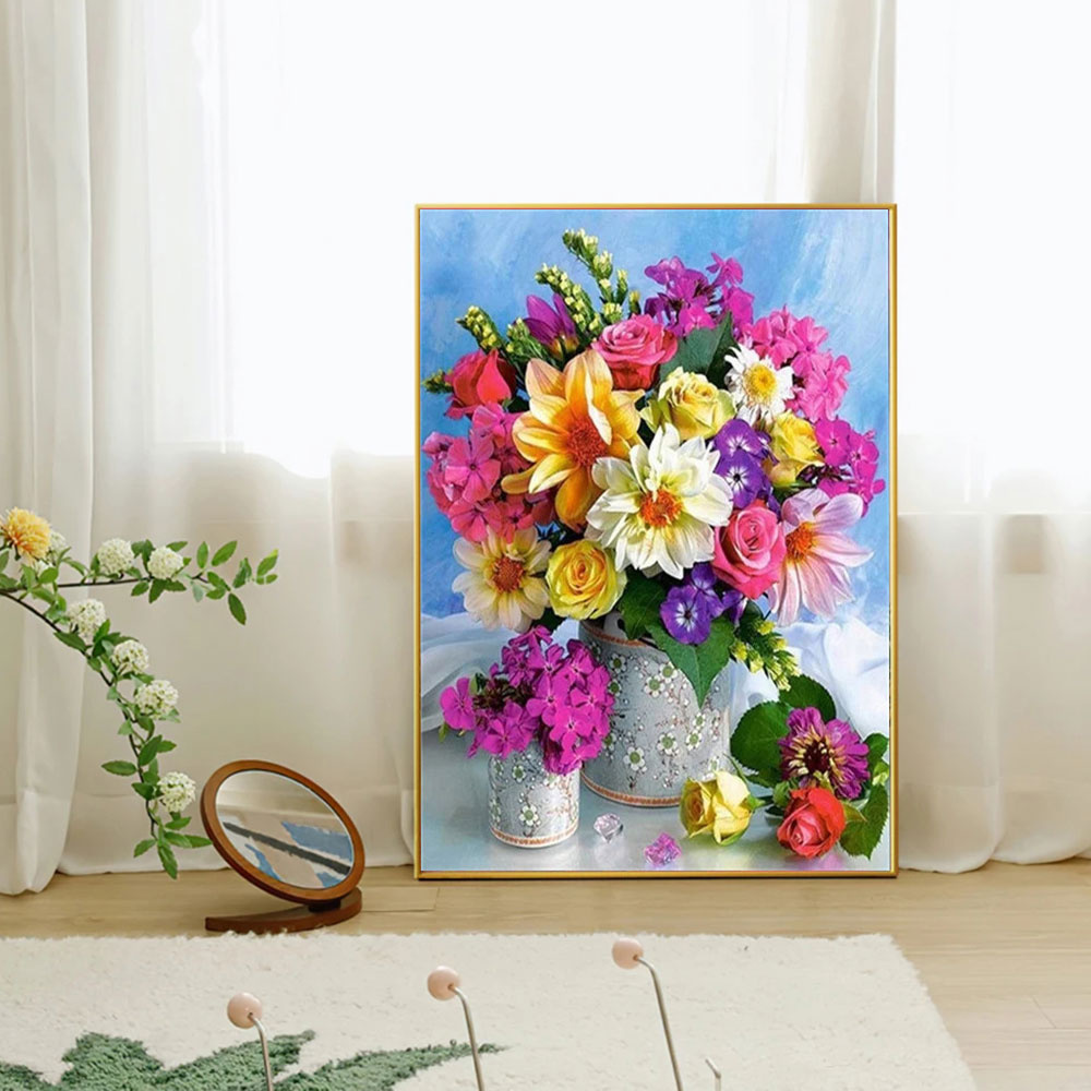 Full Diamond Mosaic Flower 5D  - Resin Craft Kit 评论和价格
