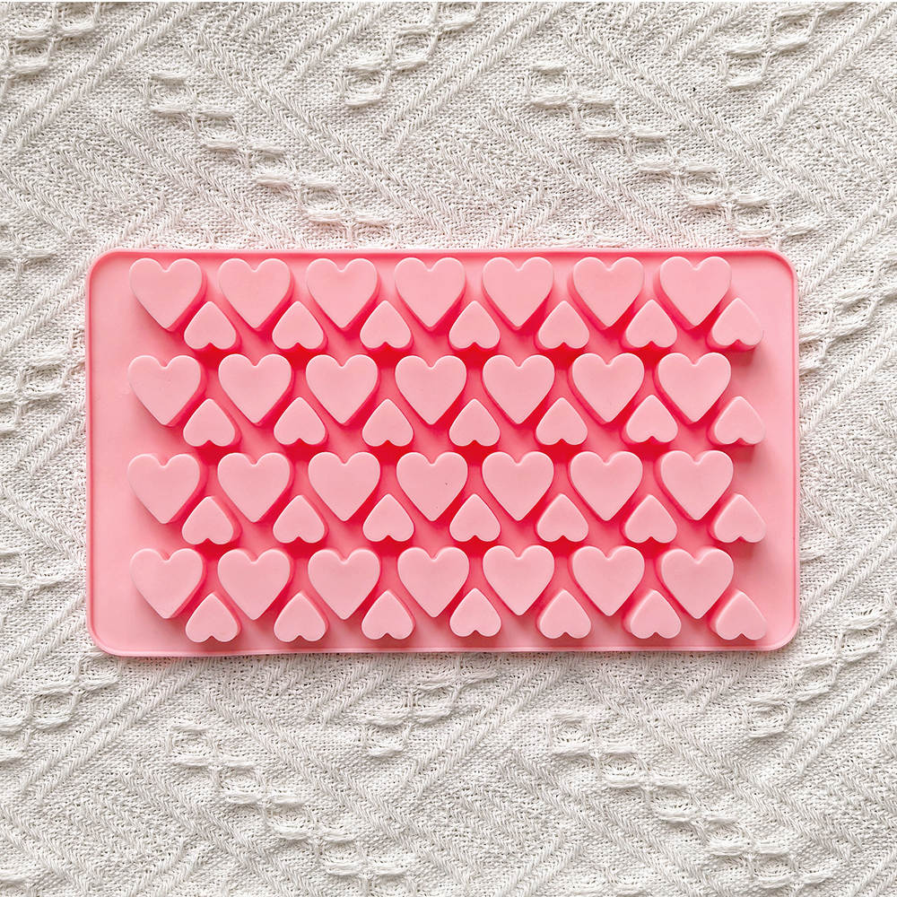 56 cavity size heart-shaped ch - Silicone Mold Tray 评论和价格