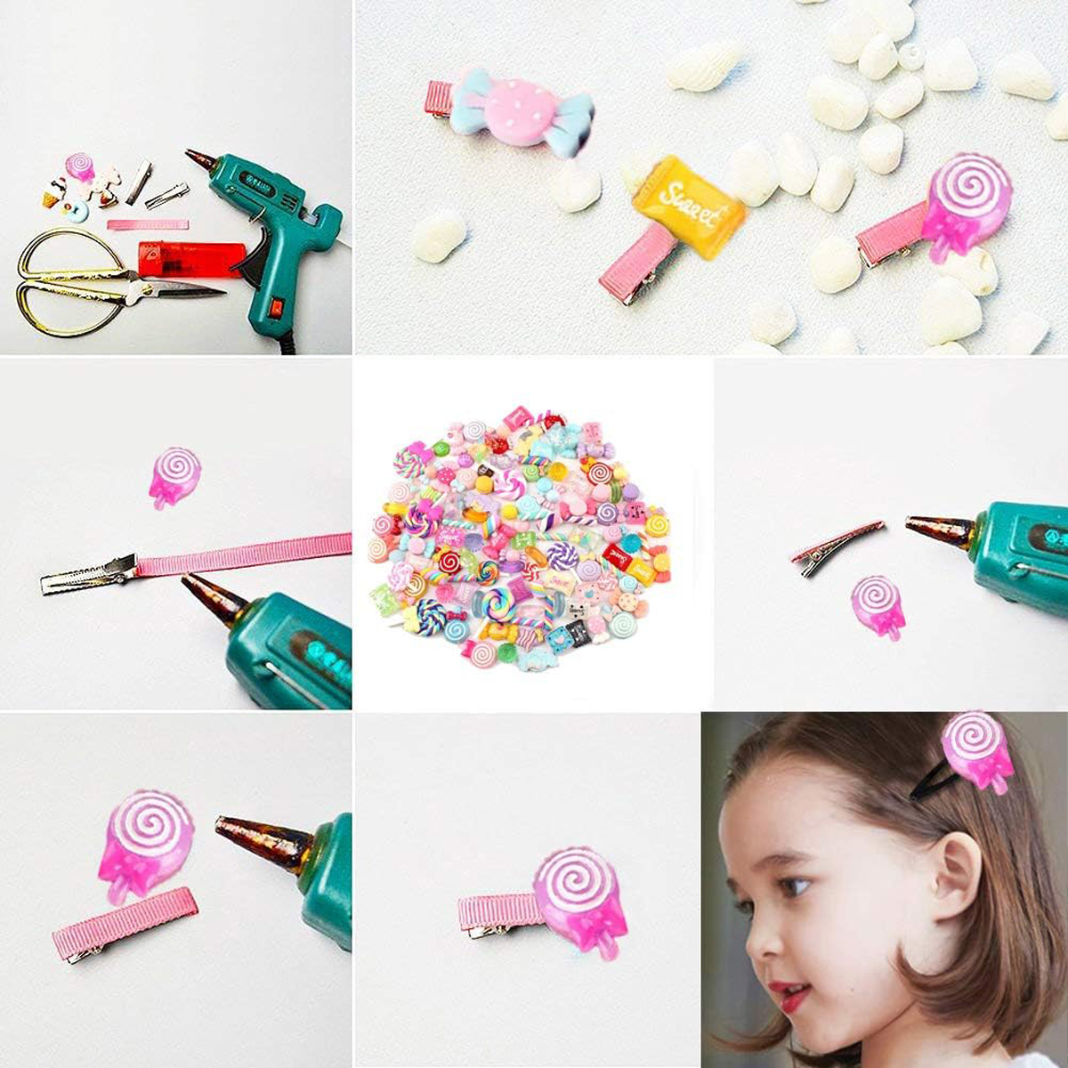 30pcs Random Candy Slime Charm - Resin Craft Kit 评论和价格