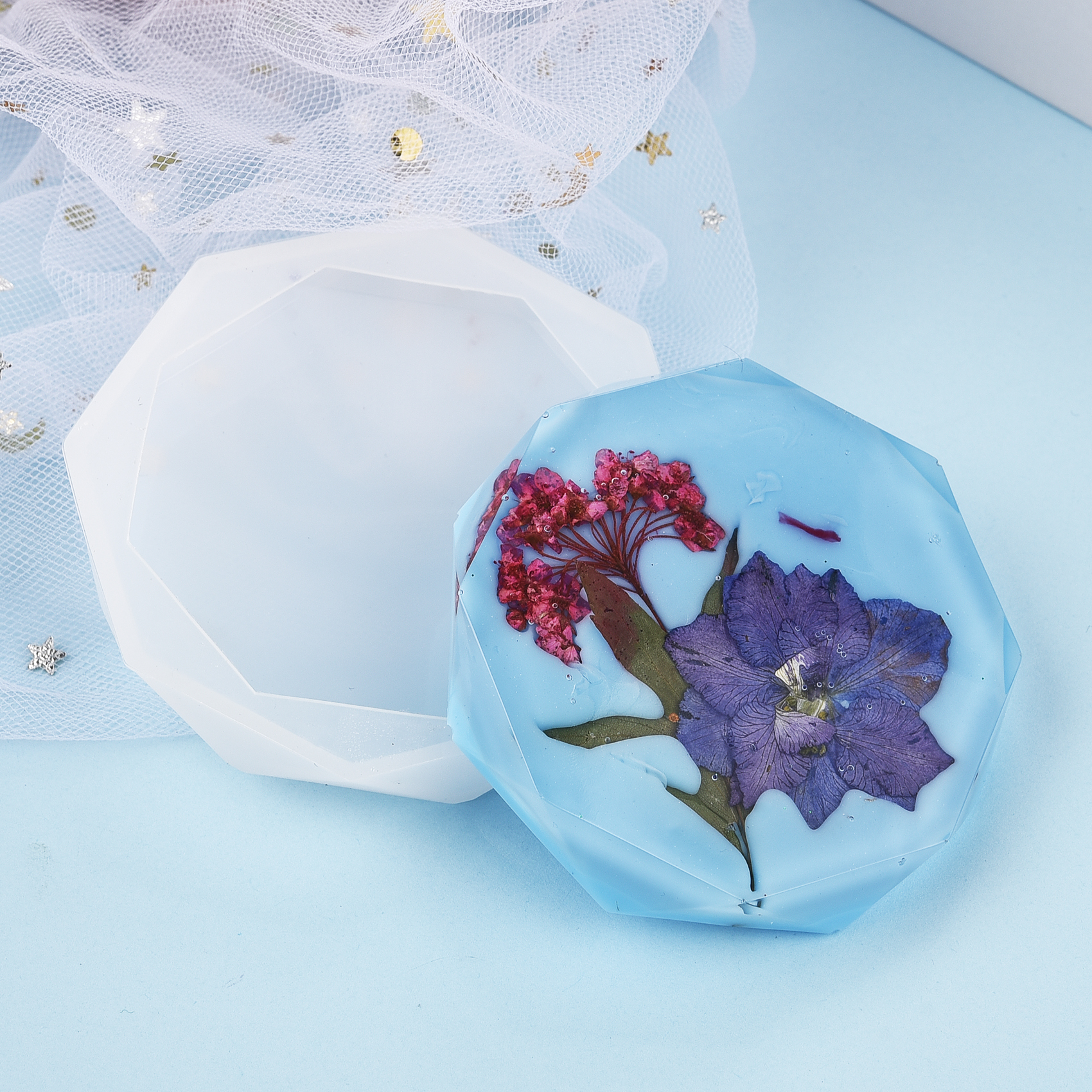 Resin Coaster Silicone Mold Ca - Coaster Mold Round 评论和价格
