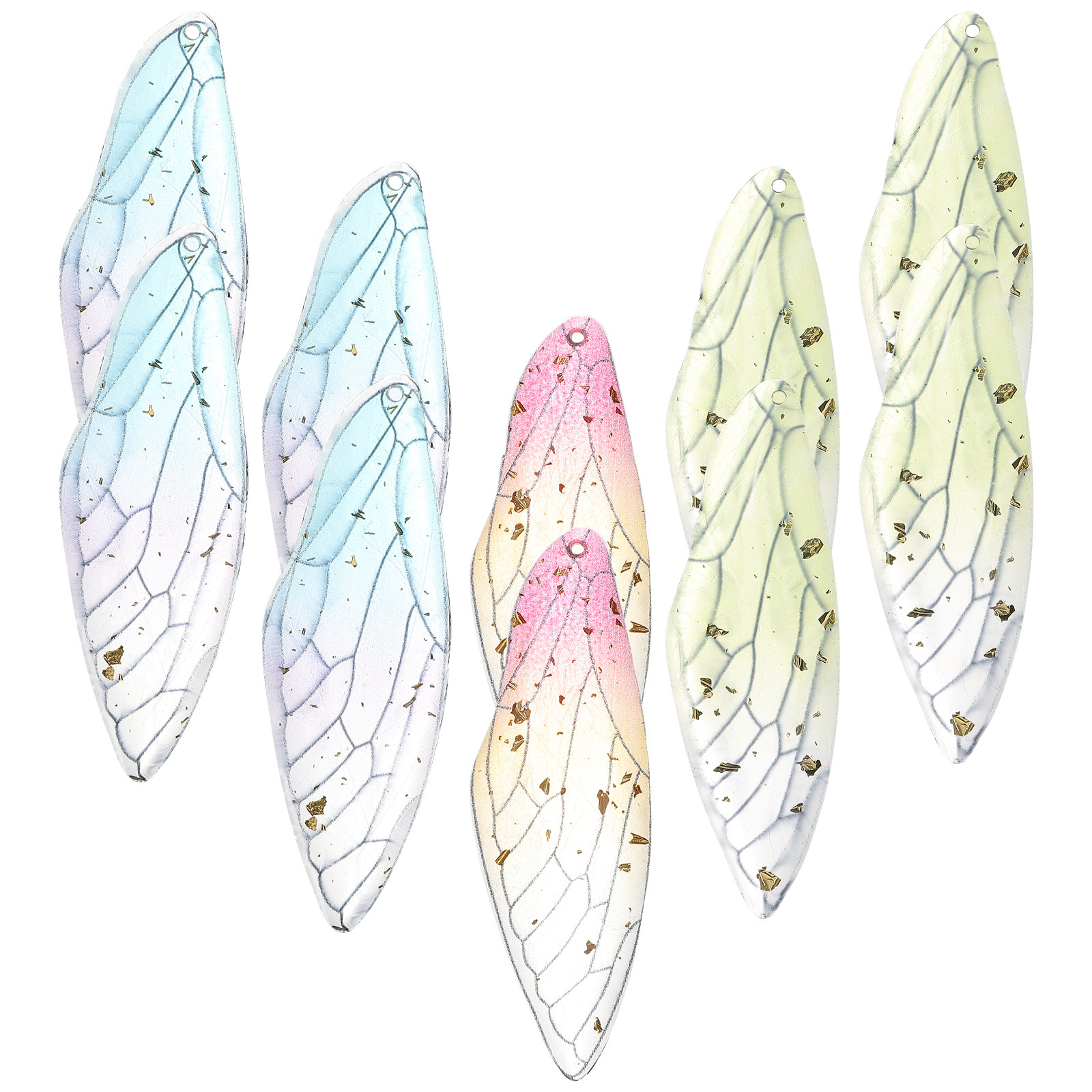 10Pcs Dragonfly Wing Charms Re - Resin Craft Supplies 评论和价格