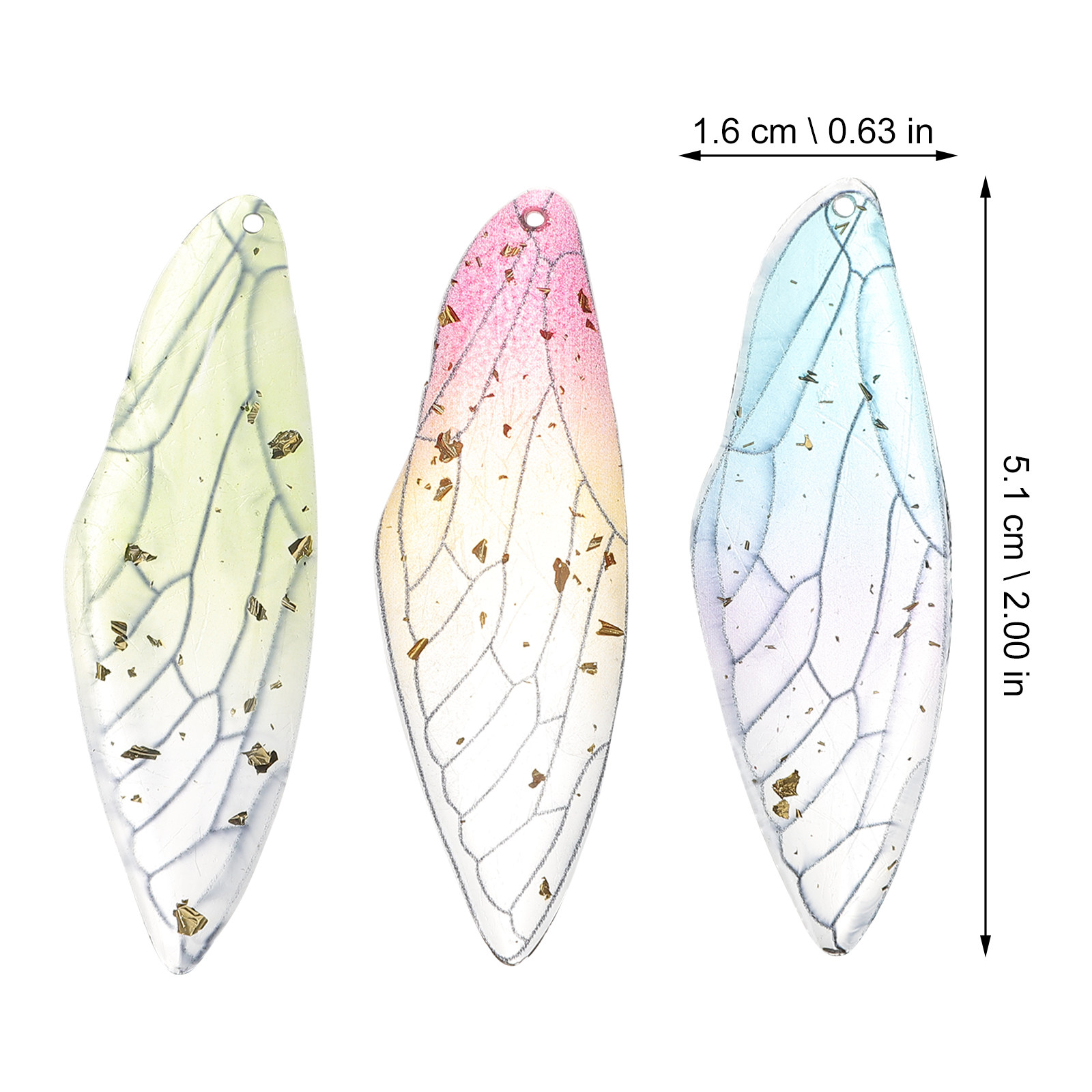 10Pcs Dragonfly Wing Charms Re - Resin Craft Supplies 评论和价格