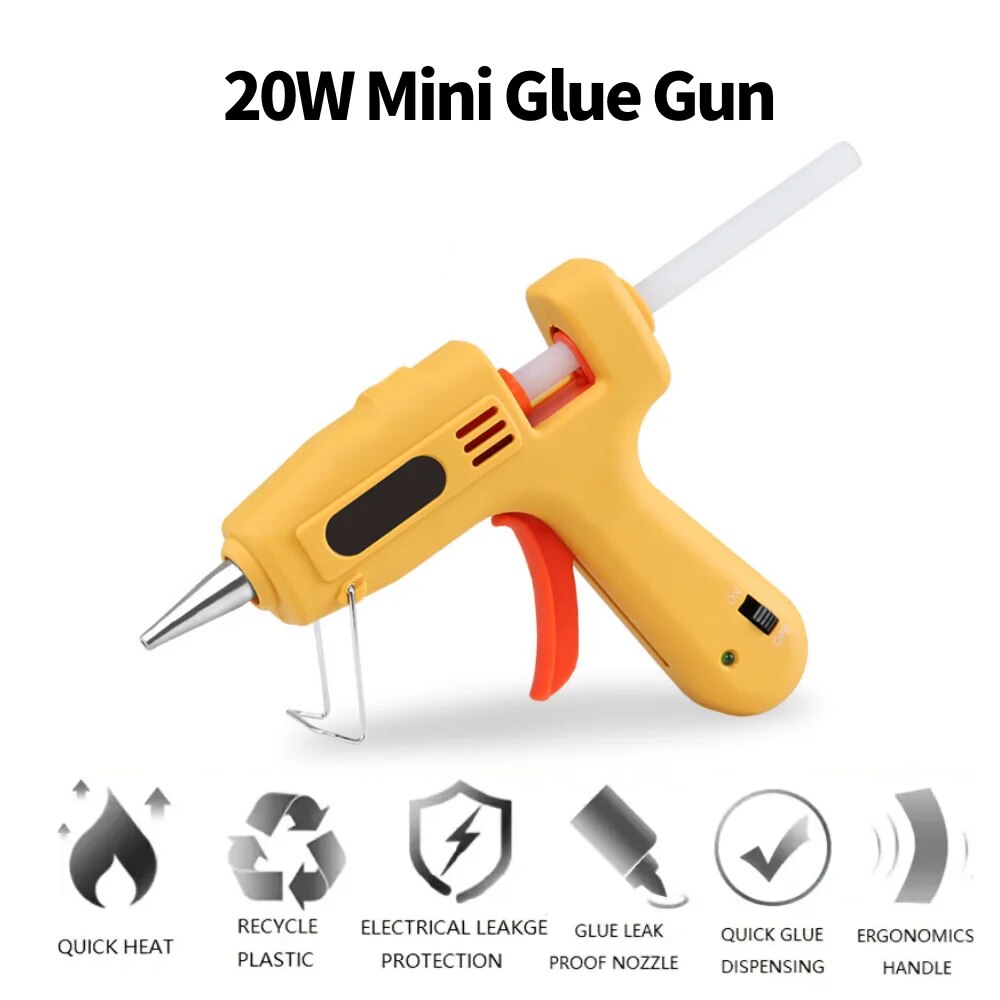 Hot Glue Gun Kit 20W Mini DIY  - Heat Gun Small 评论和价格