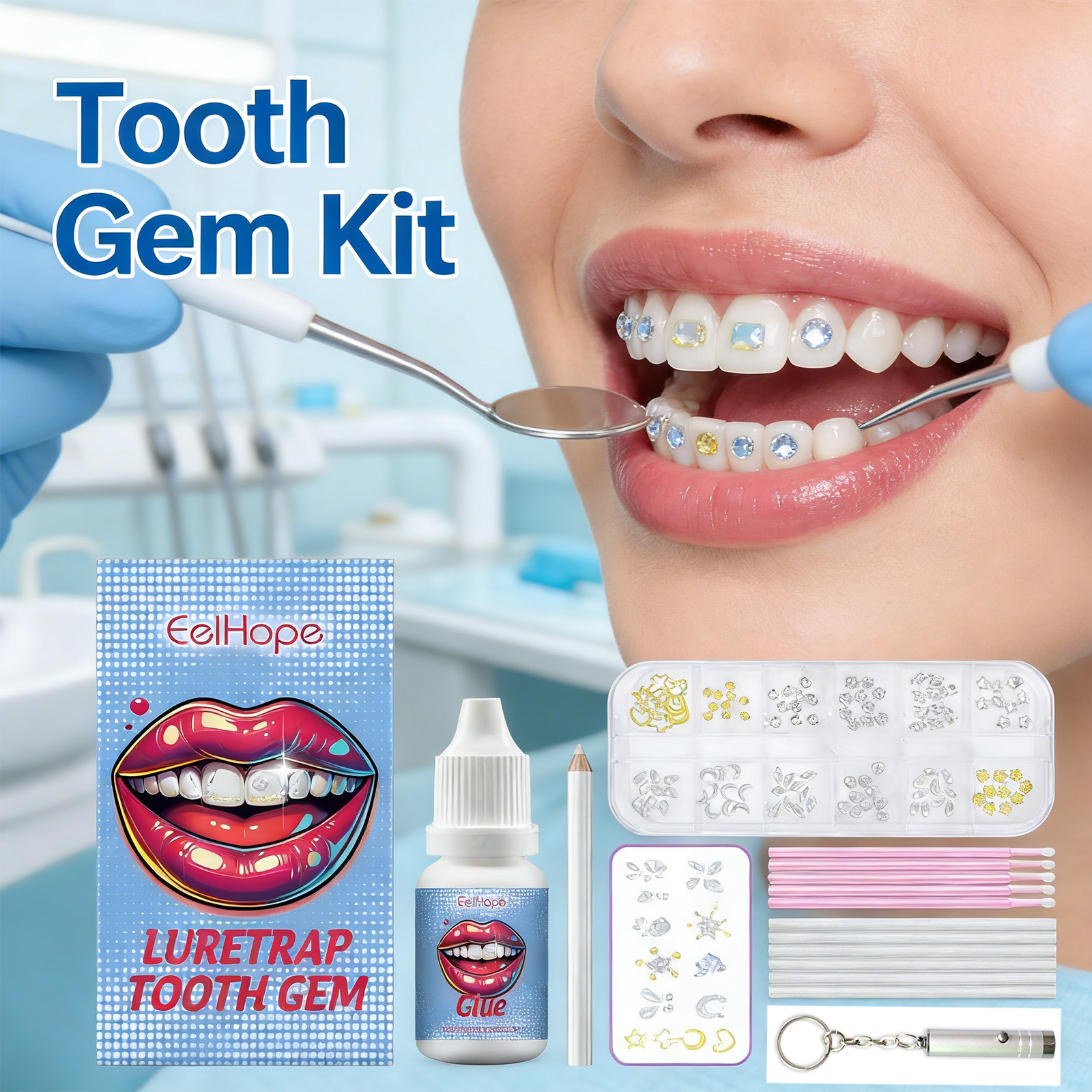 Tooth Gems Sparkling Teeth Jew - Resin Jewelry Kit 评论和价格
