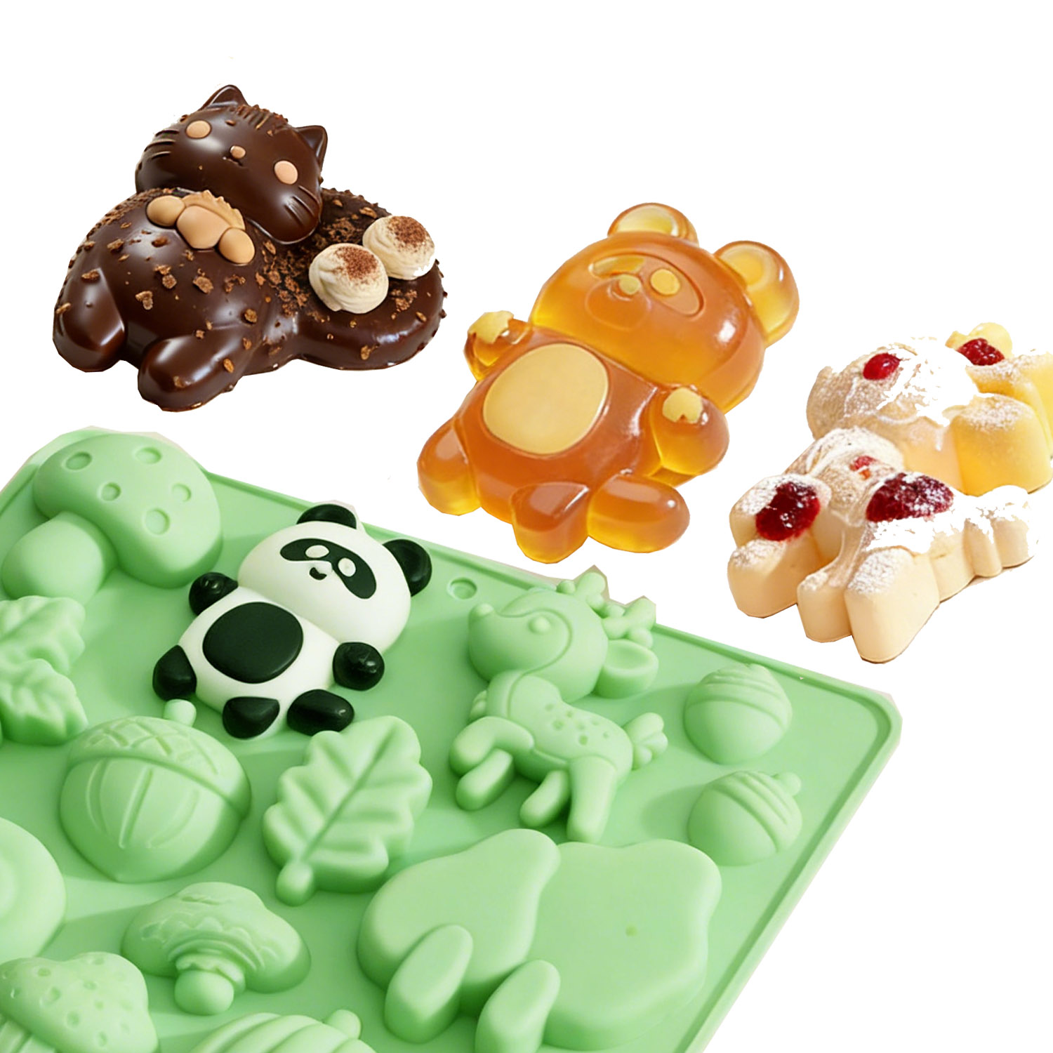 1 Silicone Cake Mold in the Sh - Resin Craft Material 评论和价格