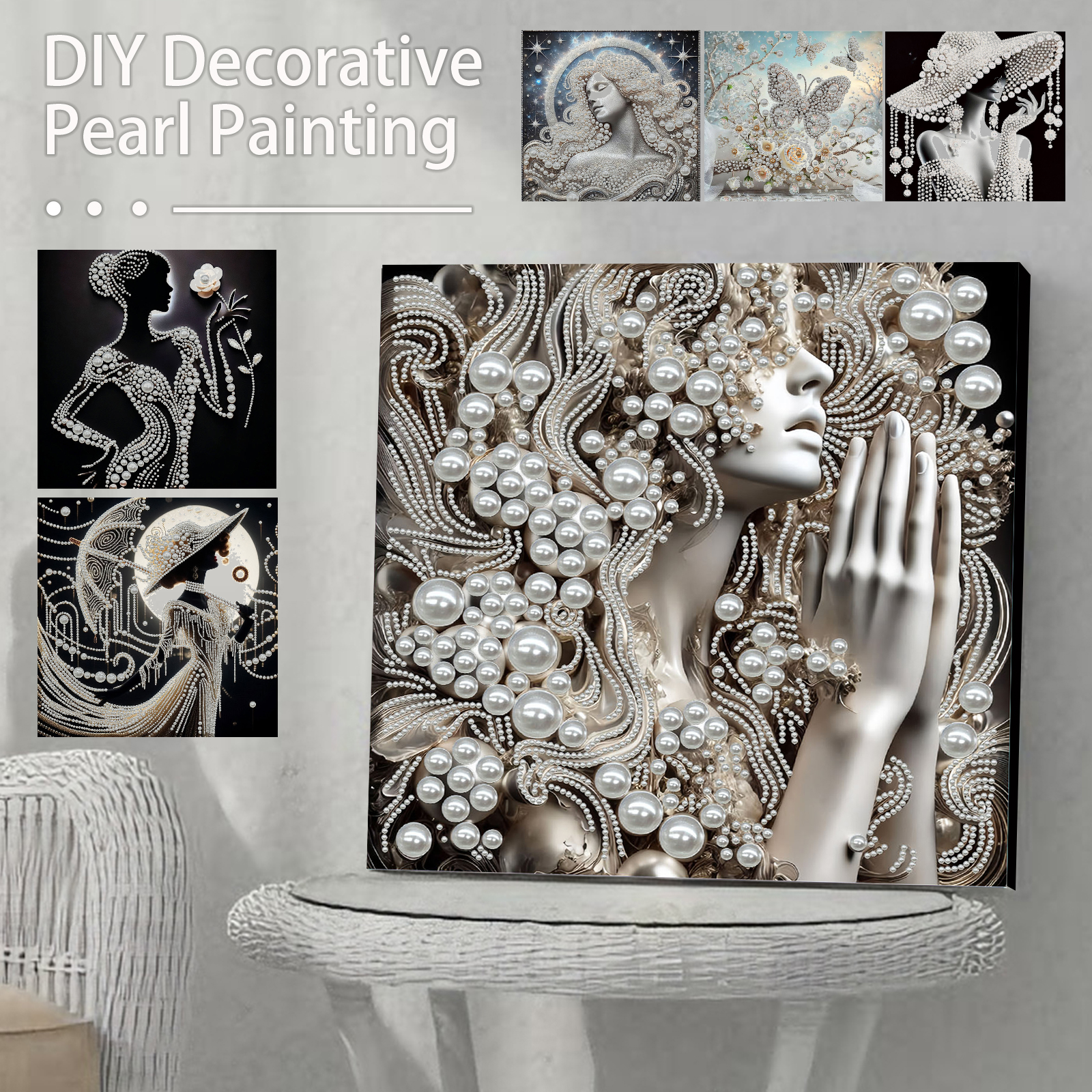 DIY Ladies Pearl Diamond Paint - Resin Craft For Beginners 评论和价格