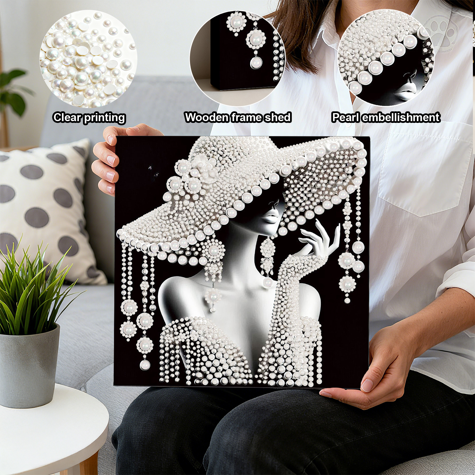DIY Ladies Pearl Diamond Paint - Resin Craft For Beginners 评论和价格