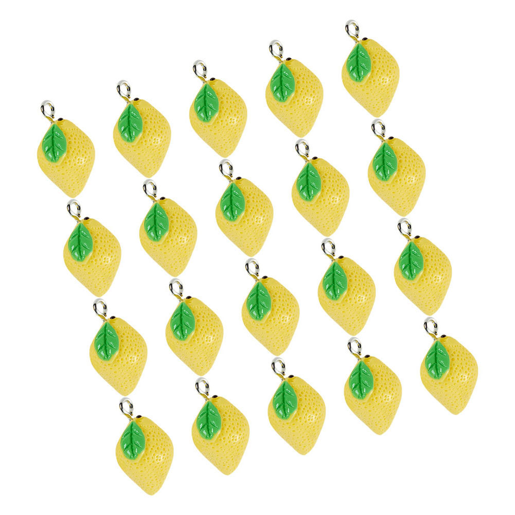 20Pcs Lemon Resin Charms DIY J - Resin Crafts 评论和价格