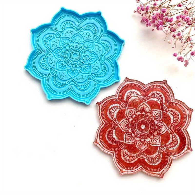 Mandala Coaster Silicone Mold  - Silicone Mold Tray 评论和价格