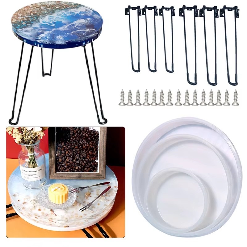 Large Round Tray UV Resin Mold - Coaster Mold Round 评论和价格