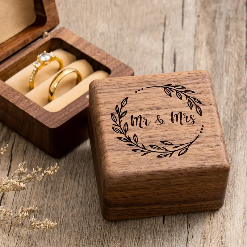 Engagement Proposal Wedding Ce - Wood Ring Blank 评论和价格