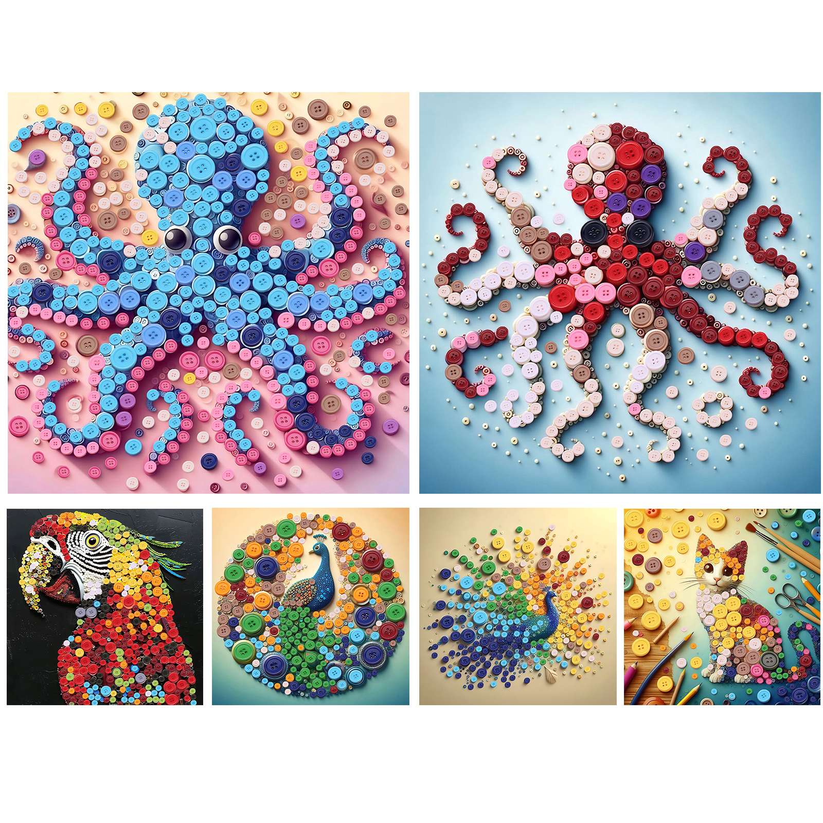 Animal DIY Resin Button Painti - Resin Craft For Beginners 评论和价格