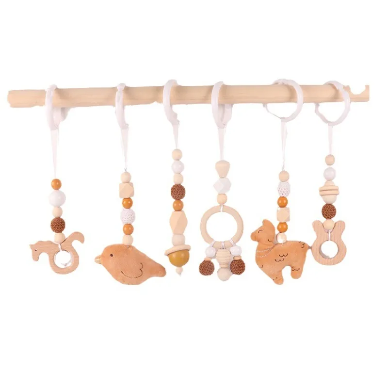 6Pcs Wooden Baby Toys Wooden B - Wood Ring Blank 评论和价格