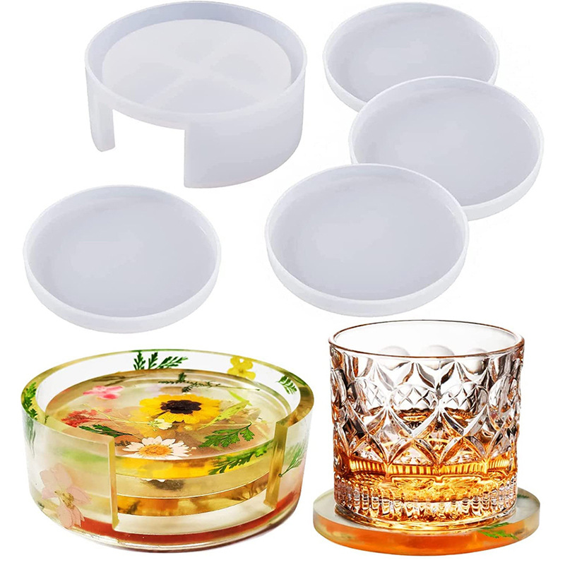 Round Square Coaster Silicone  - Resin Ocean Wave Mold 评论和价格