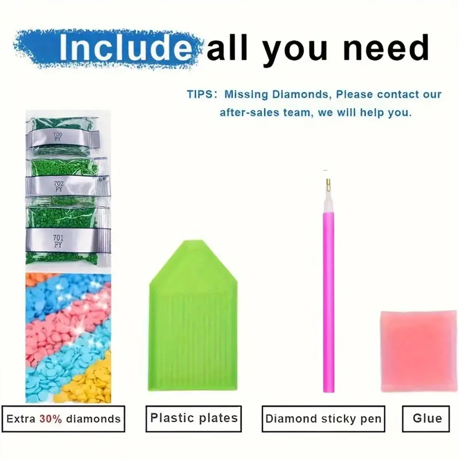 10/20/30 Pcs/Set DIY Diamond P - Resin Craft Kit 评论和价格
