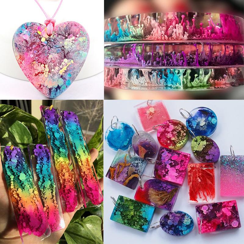 24 Color 10ml Art Ink Alcohol  - Resin Dye Alcohol 评论和价格
