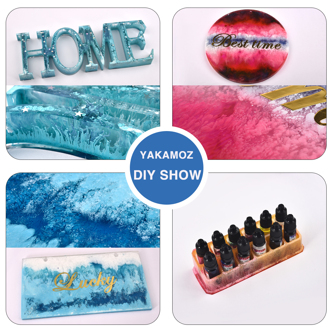 1 Set Resin Pigment Kit Art In - Resin Dye Alcohol 评论和价格