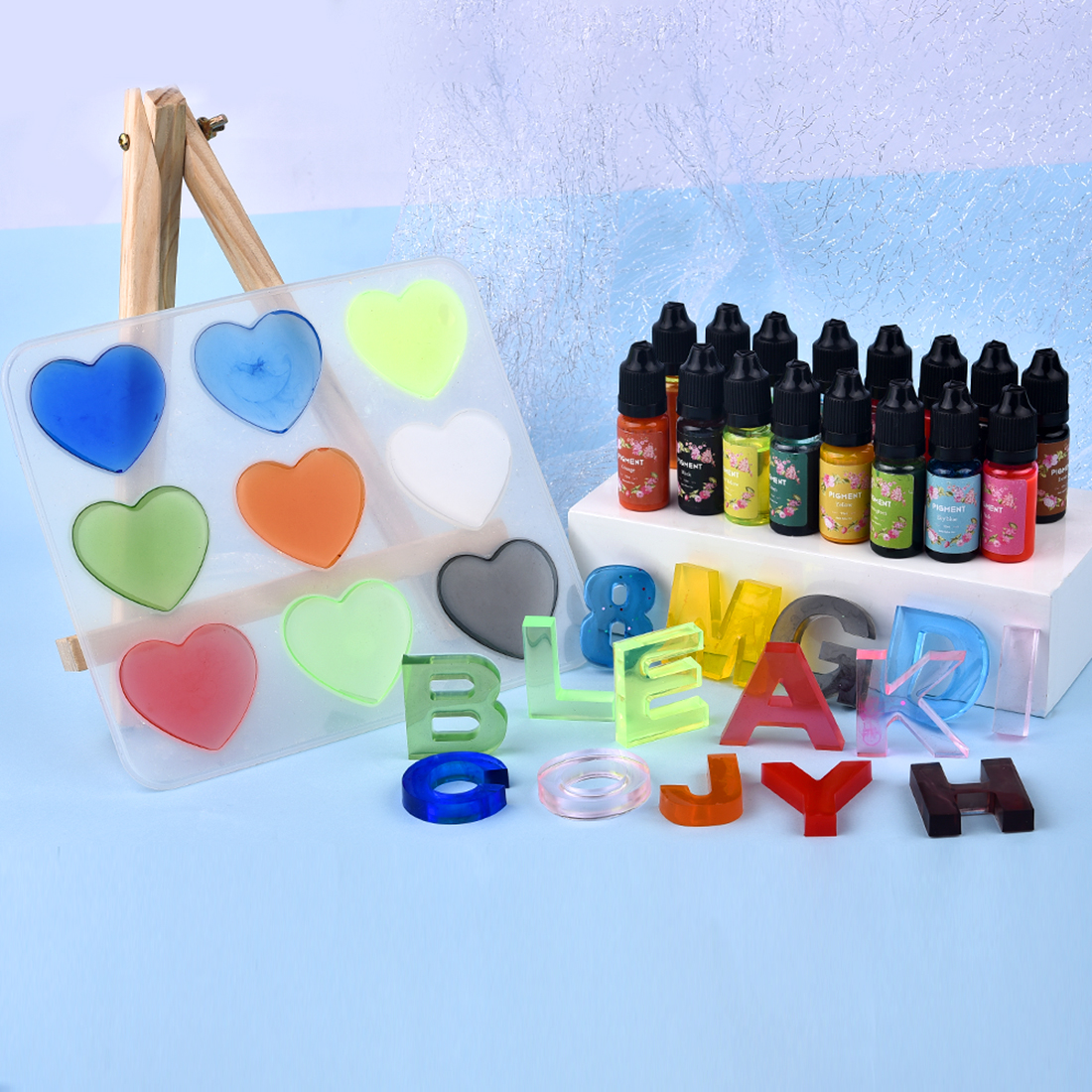 1 Set Resin Pigment Kit Art In - Resin Dye Alcohol 评论和价格