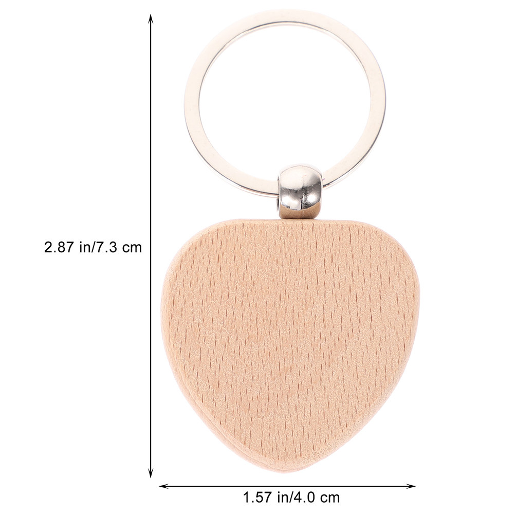 12Pcs Wooden Keychain Blanks S - Wood Ring Blank 评论和价格