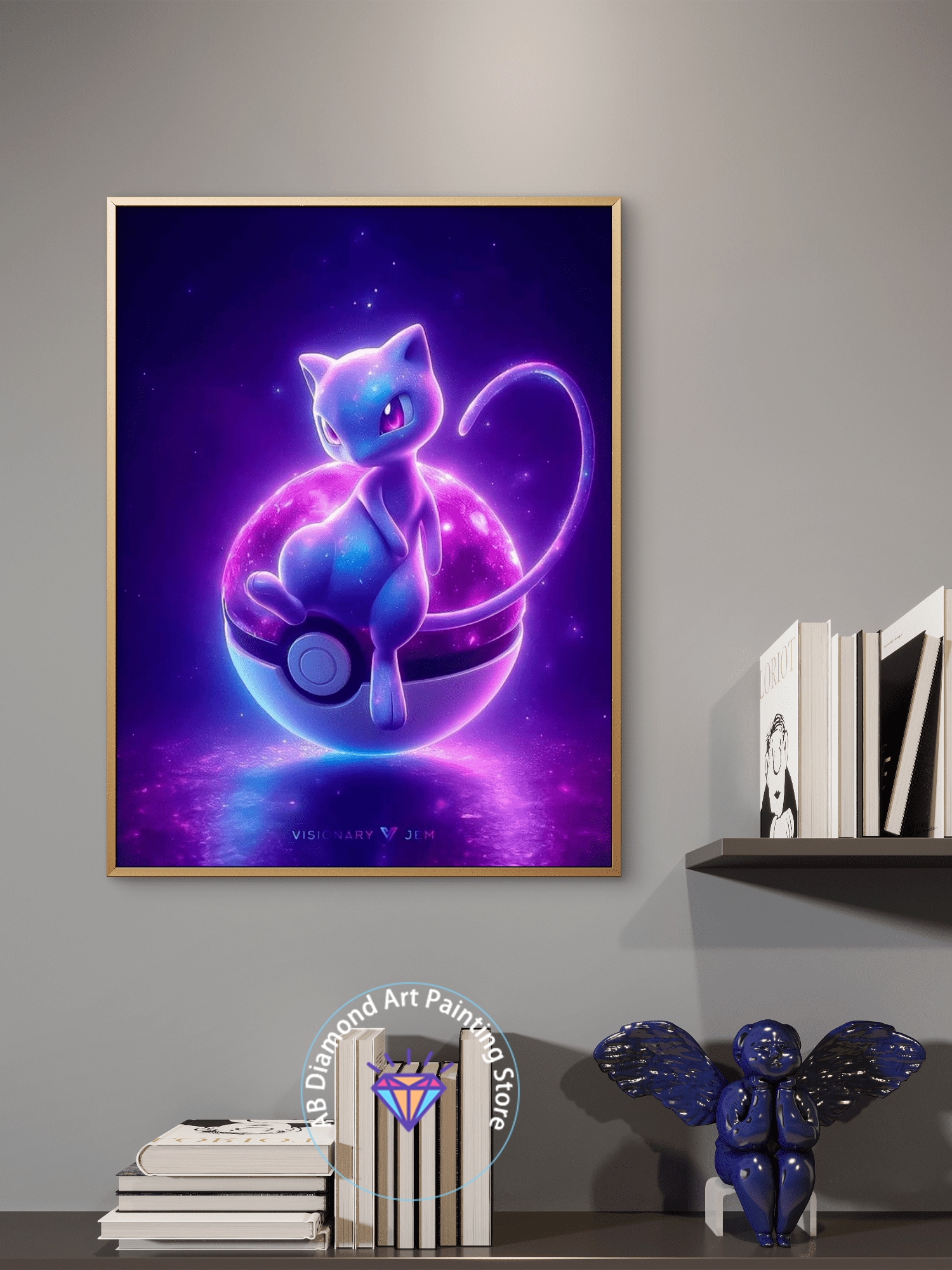 Pokémon Handsome Mewtwo Cartoo - Resin Craft Kit 评论和价格