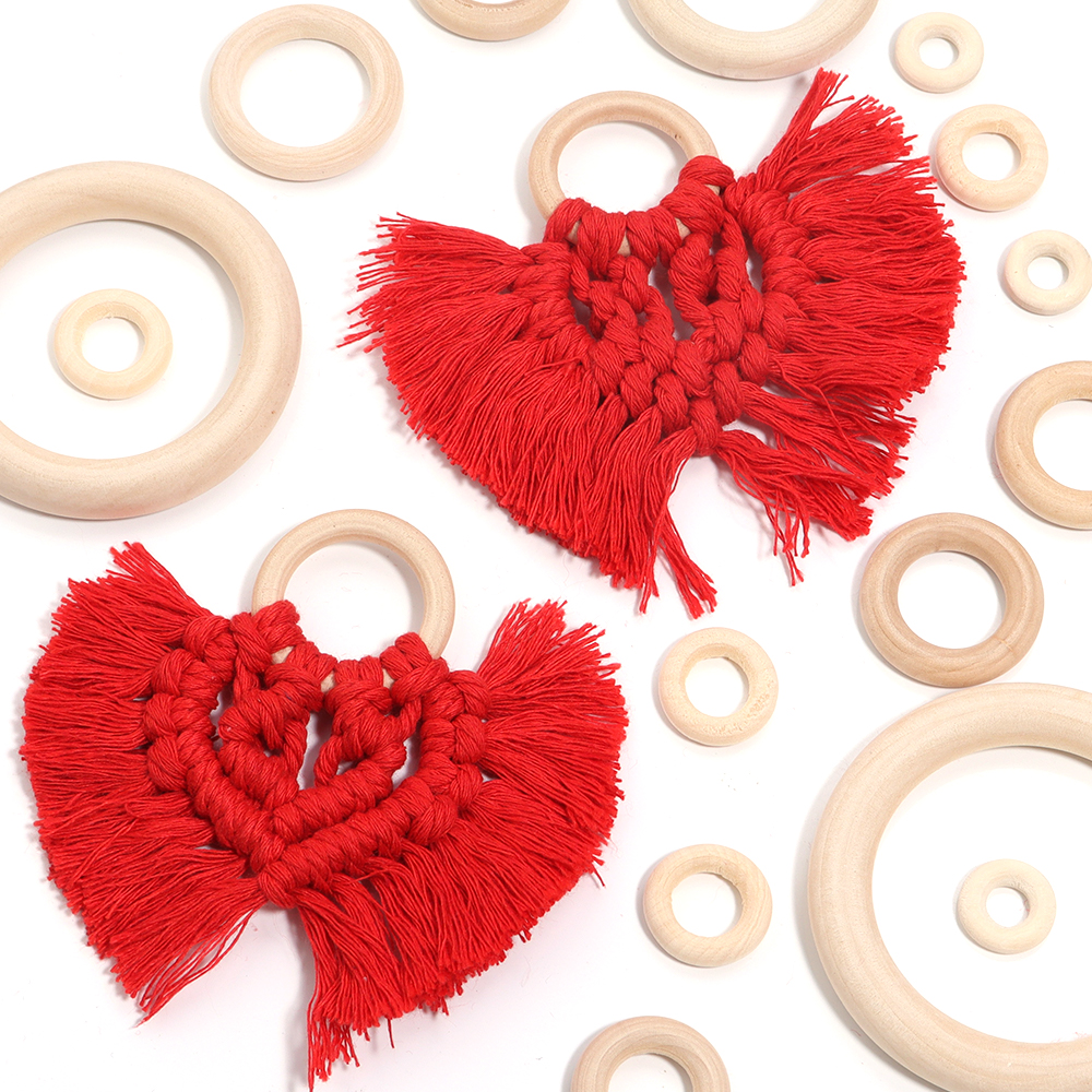 2-10pcs/lot Round Natural Wood - Wood Ring Blank 评论和价格